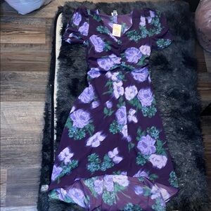 Floral Purple Dress